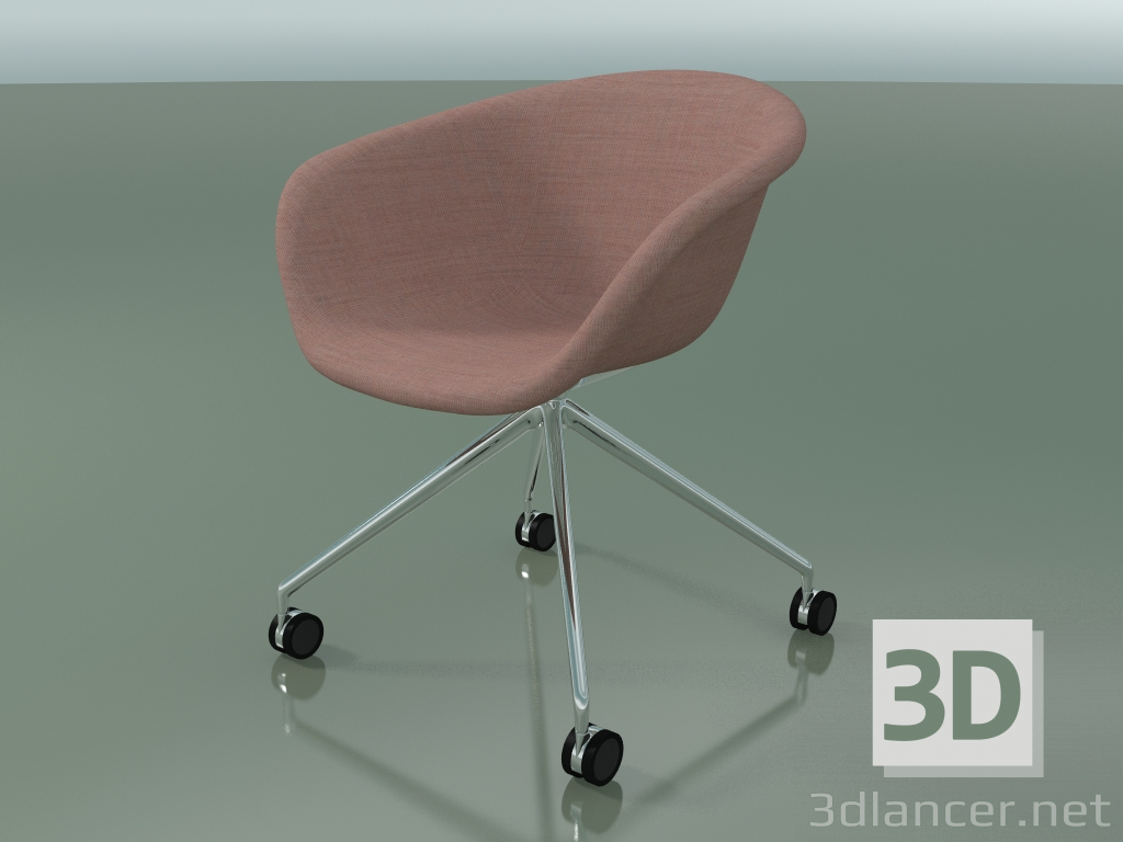 modello 3D Sedia 4237 (4 ruote, con rivestimento f-1221-c0614) - anteprima