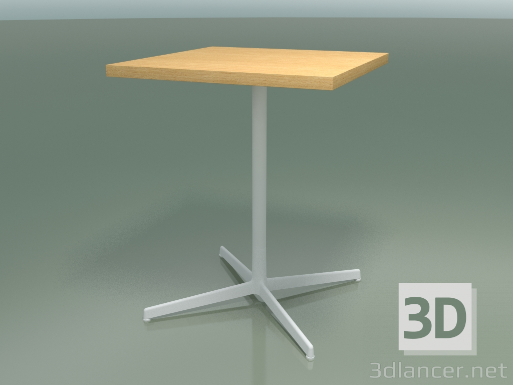 3d model Mesa cuadrada 5564 (H 74 - 60x60 cm, Roble natural, V12) - vista previa