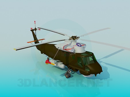 Modelo 3d AERONAVE: O Kaman SH-2F - preview