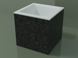 Lavabo da appoggio (01R112101, Nero Assoluto M03, L 36, P 36, H 36 cm)