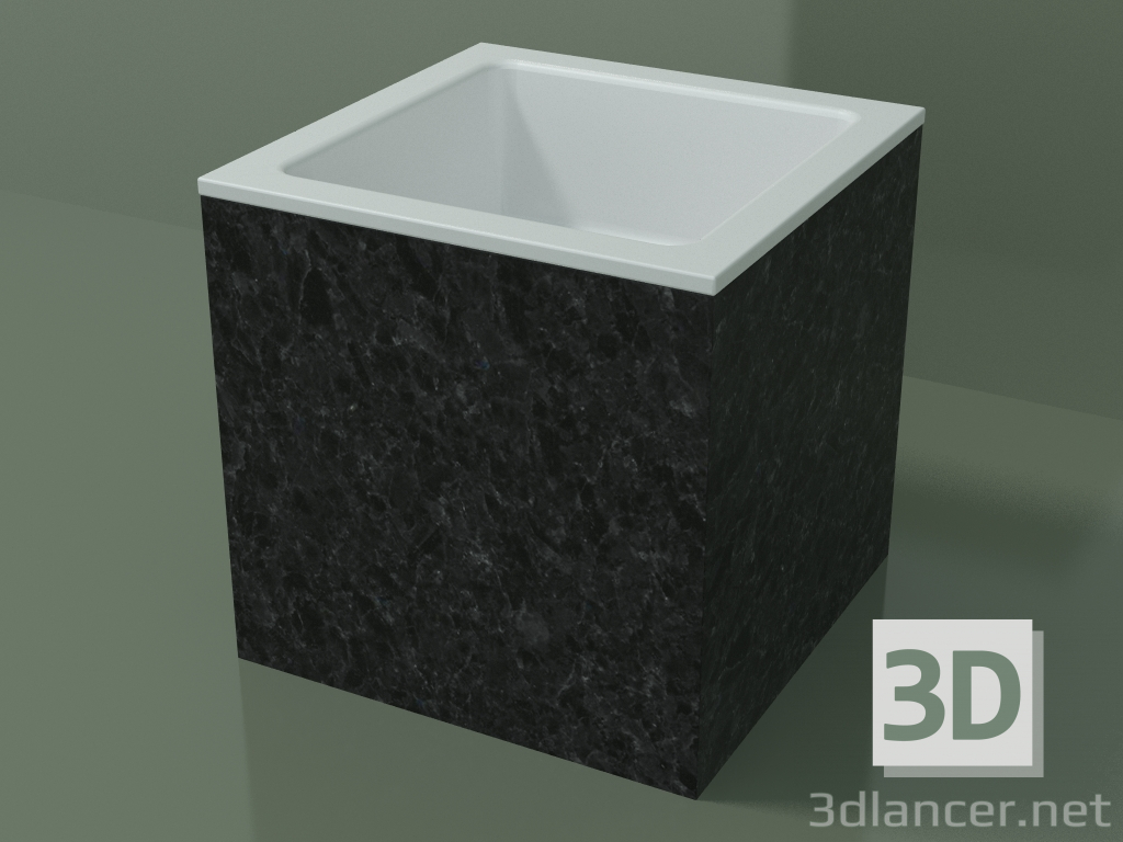 3d model Lavabo sobre encimera (01R112101, Nero Assoluto M03, L 36, P 36, H 36 cm) - vista previa