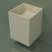 3d model Lavabo de pared (02UN13101, Bone C39, L 36, P 36, H 48 cm) - vista previa