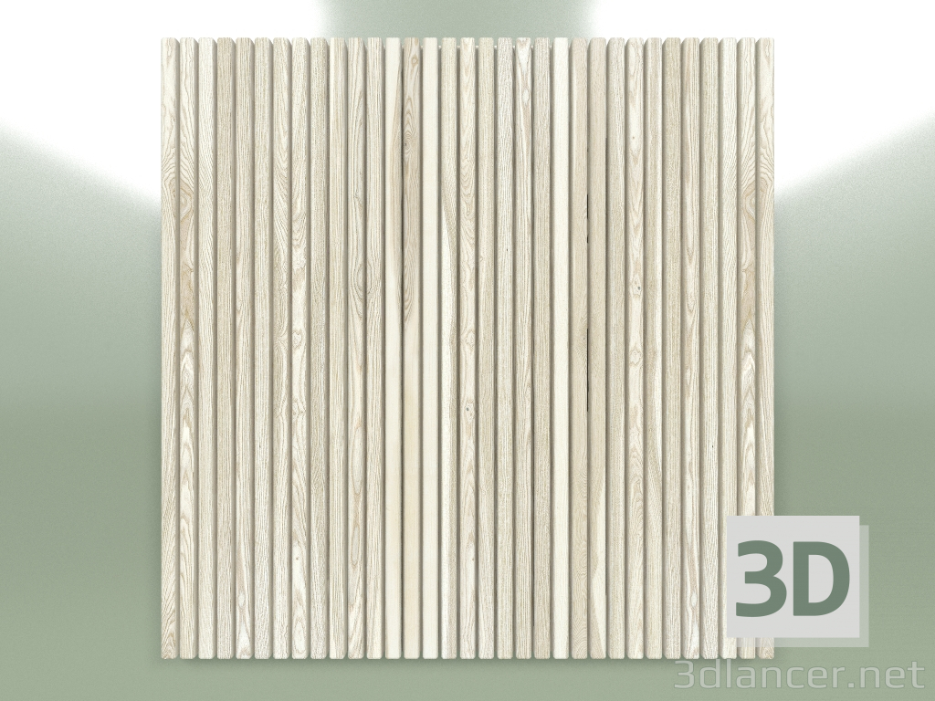 3D modeli 10X20 mm şeritli panel (hafif) - önizleme