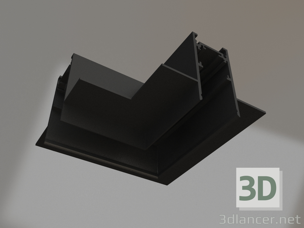 Modelo 3d Conector de canto MAG-ORIENT-CON-2652-FDW-L90 (BK) - preview