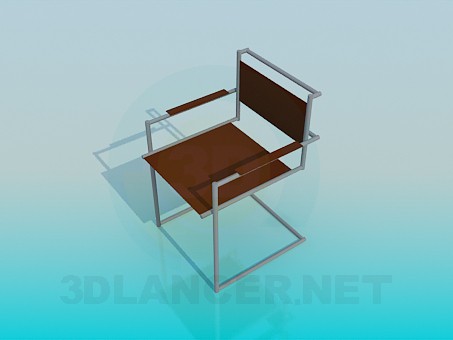 3d model Silla de metal - vista previa