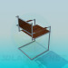 3d model Silla de metal - vista previa