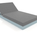 3d model Cama con respaldo 100 (Gris azul) - vista previa