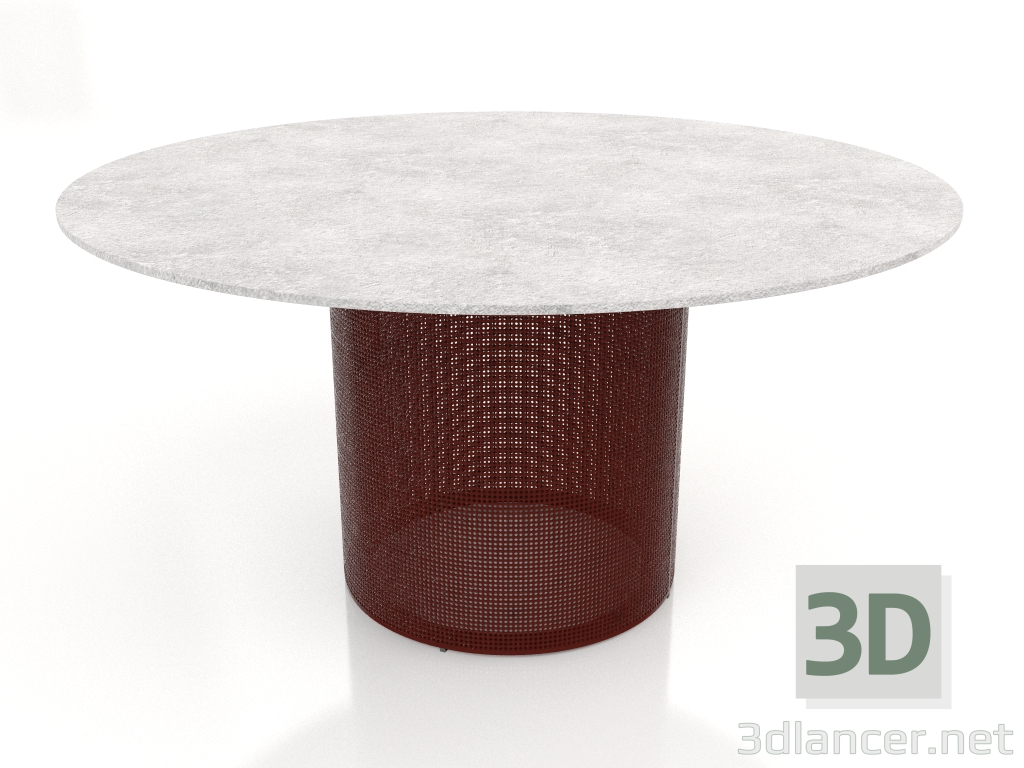 3d модель Стол обеденный Ø140 (Wine red) – превью