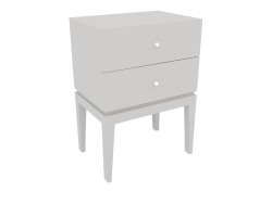 Прикроватная тумбочка One Static с двумя ящиками (вариант 9)