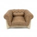 3d Armchair Cocoon Chesterfield BLEU nature model buy - render