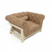 3d Armchair Cocoon Chesterfield BLEU nature model buy - render