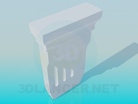 3d model Elemento de la cornisa - vista previa