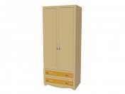 Wardrobe with drawers