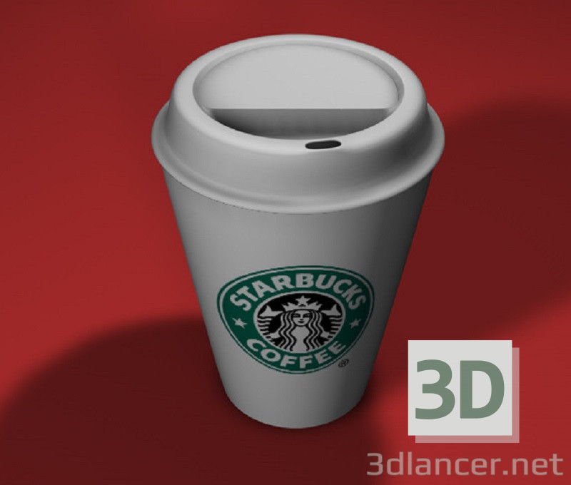 3D modeli Starbucks kahve fincanı - önizleme