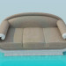 modèle 3D Sofa avec chaise - preview