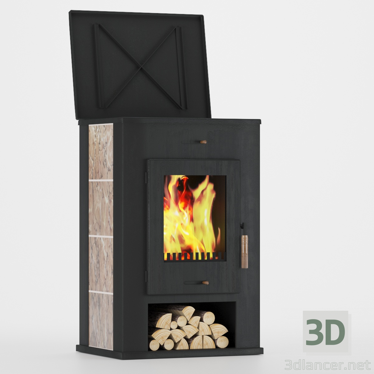 3d model Horno - vista previa