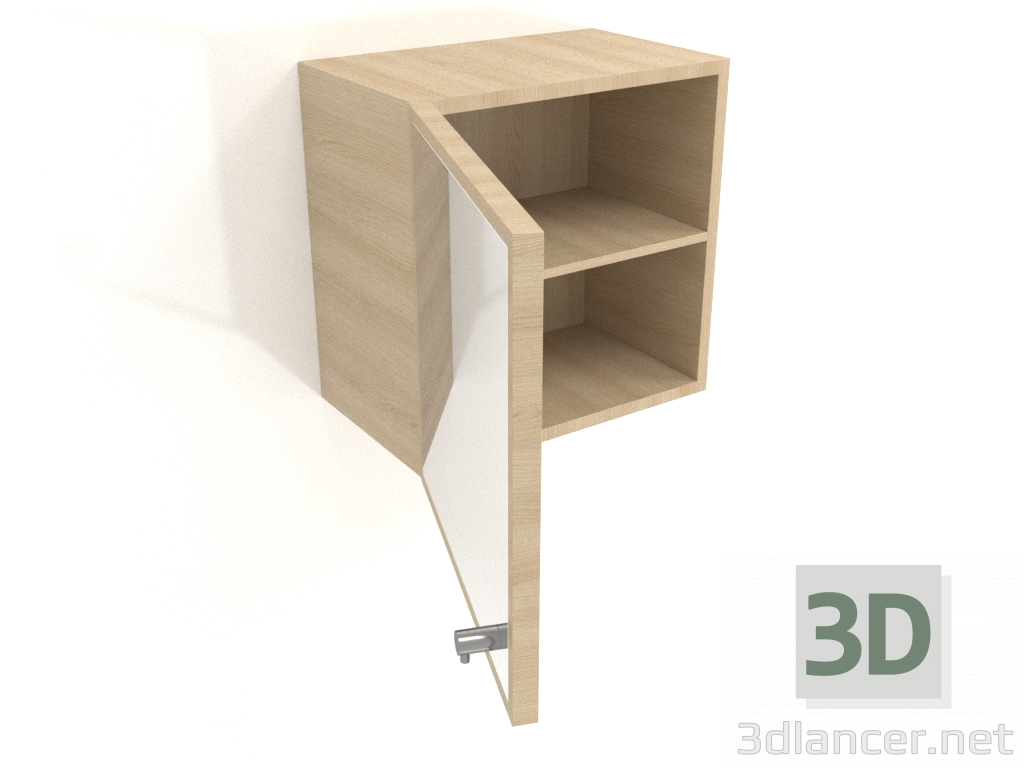 3d model Espejo con cajón (abierto) ZL 09 (300x200x300, blanco madera) - vista previa