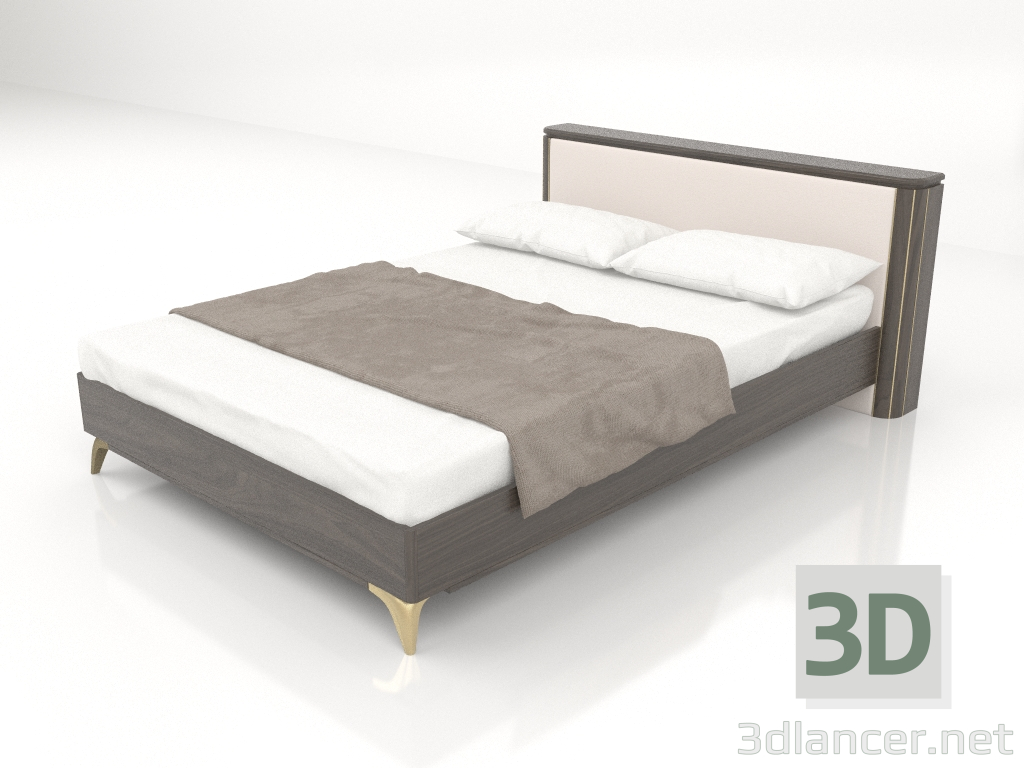 modello 3D Letto matrimoniale 1600x2000 - anteprima