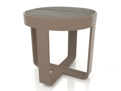 Mesa de centro redonda Ø42 (DEKTON Rádio, Bronze)