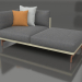 3d model Sofa module, section 2 right (Gold) - preview