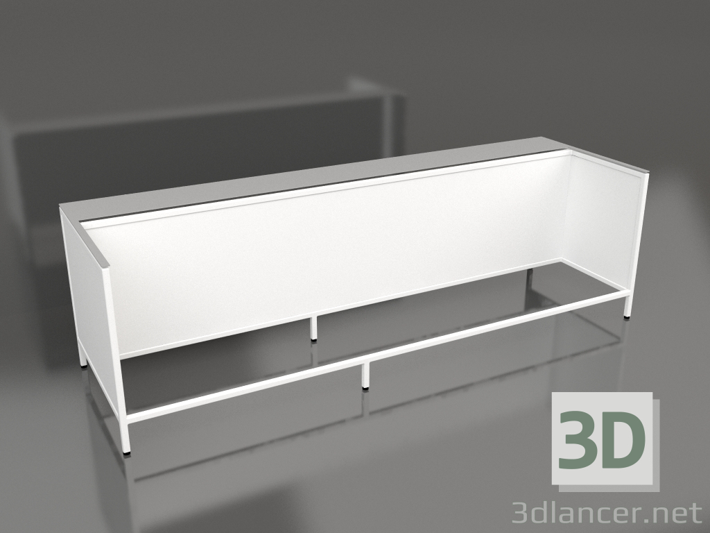 Modelo 3d Ilha V1 (com pouso) em 120 quadro 5 (branco) - preview