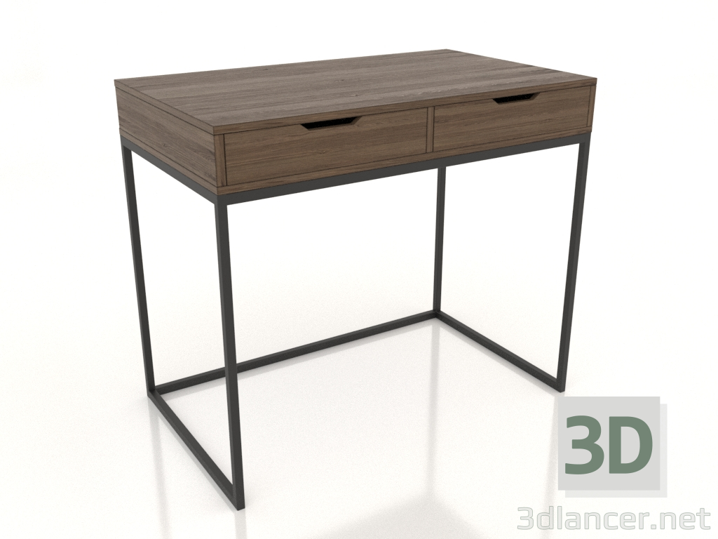 modello 3D Scrivania 1000x600 mm (frassino noce alleggerito) - anteprima