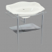 3d model lavabo de consola con toallero Boston - vista previa