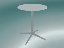 Table MISTER X (9505-01 (Ø60cm), H 73cm, blanche, blanche)