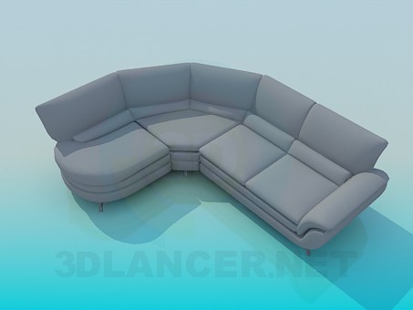 3D Modell Ecksofa - Vorschau