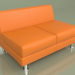 modèle 3D Section Evolution 2 places (Cuir Orange) - preview