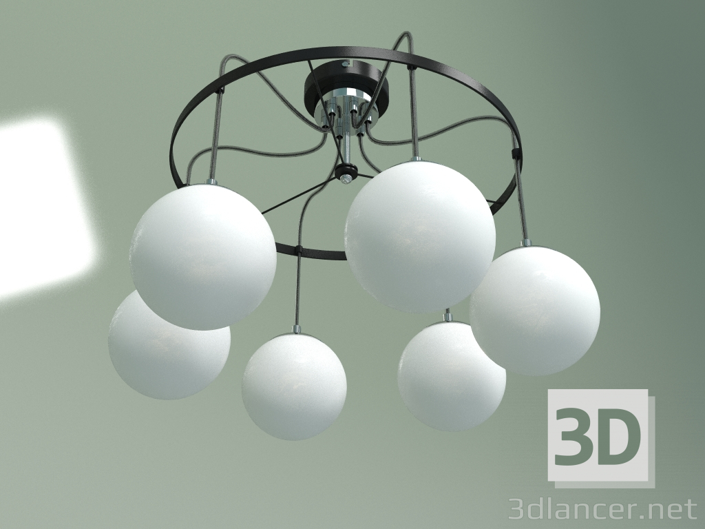 modèle 3D Suspension 70069-6 (chrome-noir) - preview