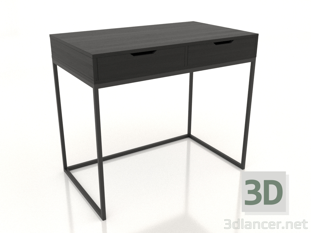 3d model Escritorio 1000x600 mm (negro RAL 9005) - vista previa