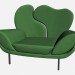 3d model Sillón orejero - vista previa