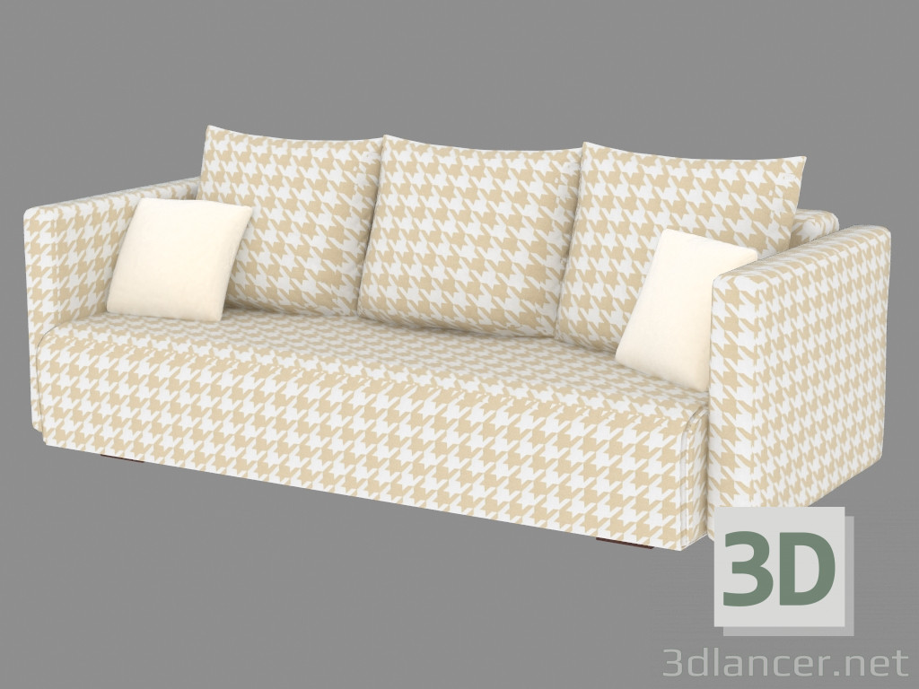 Modelo 3d Sofá-cama triplo - preview