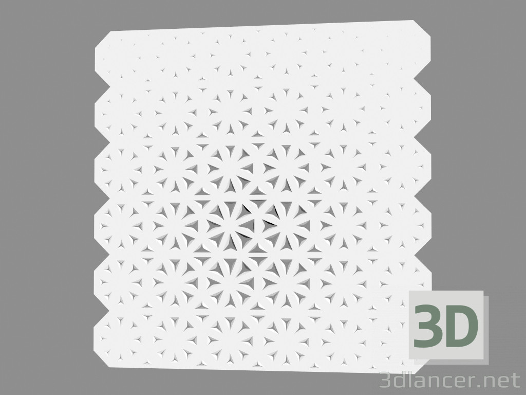 3d model Gypsum wall panel (art. 1001) - preview