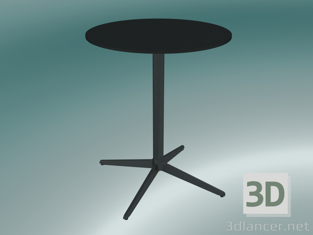 modèle 3D Table MISTER X (9505-01 (Ø60cm), H 73cm, noir, noir) - preview