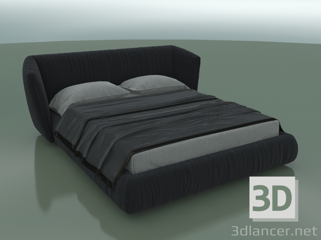 modello 3D Letto matrimoniale Troppo notte sotto il materasso 1600 x 2000 (2200 x 2230 x 950, 220TN-223) - anteprima