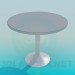 3d model Round cafe table - preview