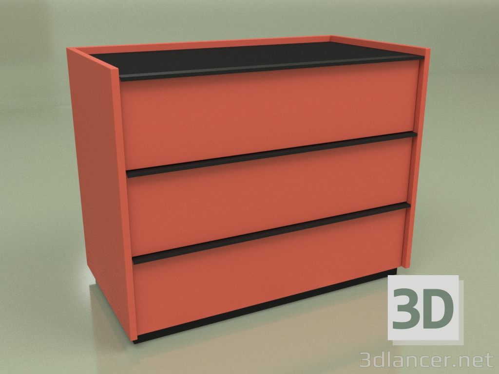 3d model Chest of drawers Verona 3 (1) - preview