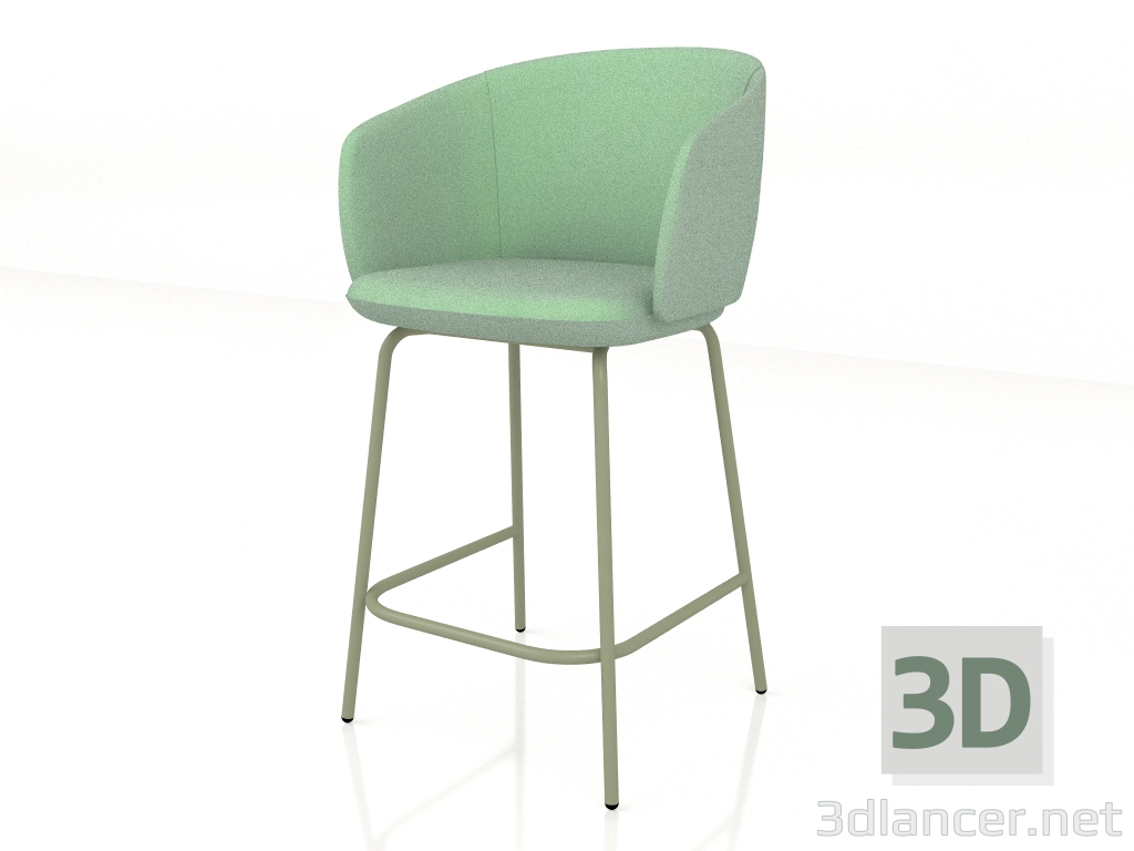 3d model Silla semi-bar Grace GRP7 - vista previa