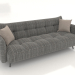 3D Modell Schlafsofa Ines (grau) - Vorschau