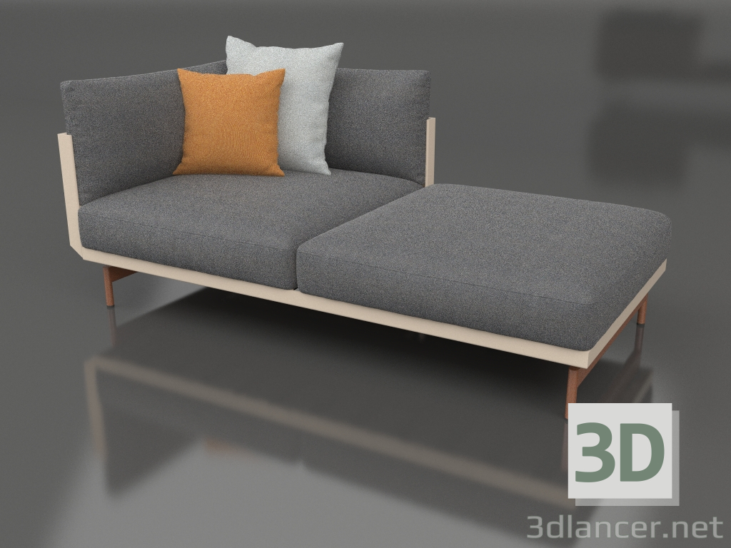 3d model Sofa module, section 2 right (Sand) - preview