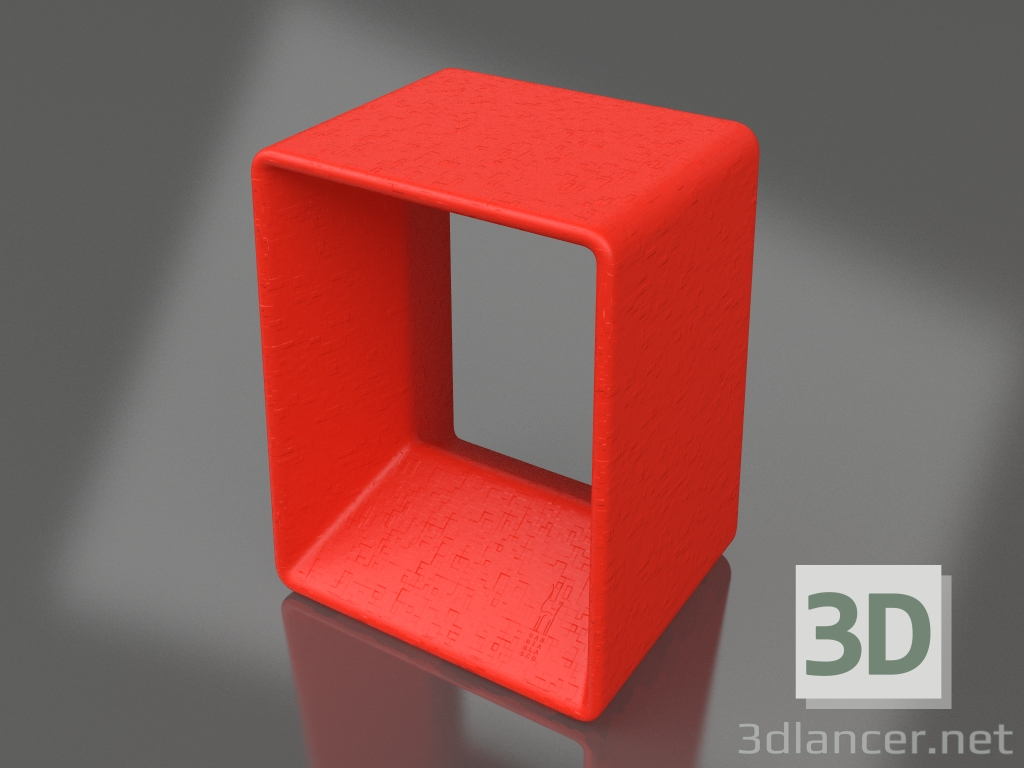 3d model Low stool (Red) - preview