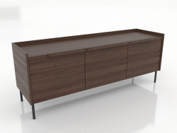 Meuble TV 2 1500 mm (noyer foncé)