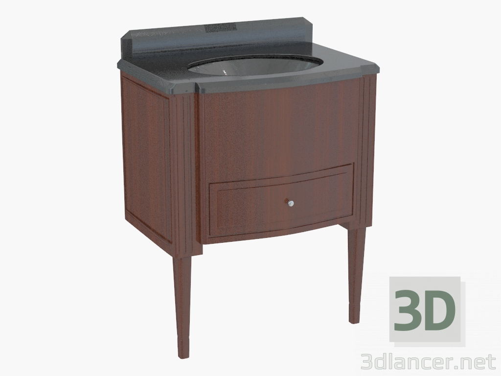 Modelo 3d Estar incorporado pia Domino - preview