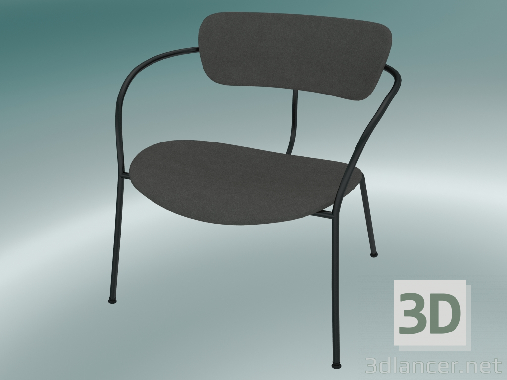 3D Modell Stuhlpavillon (AV11, H 70 cm, 65 x 69 cm, Velvet 12 Ash) - Vorschau