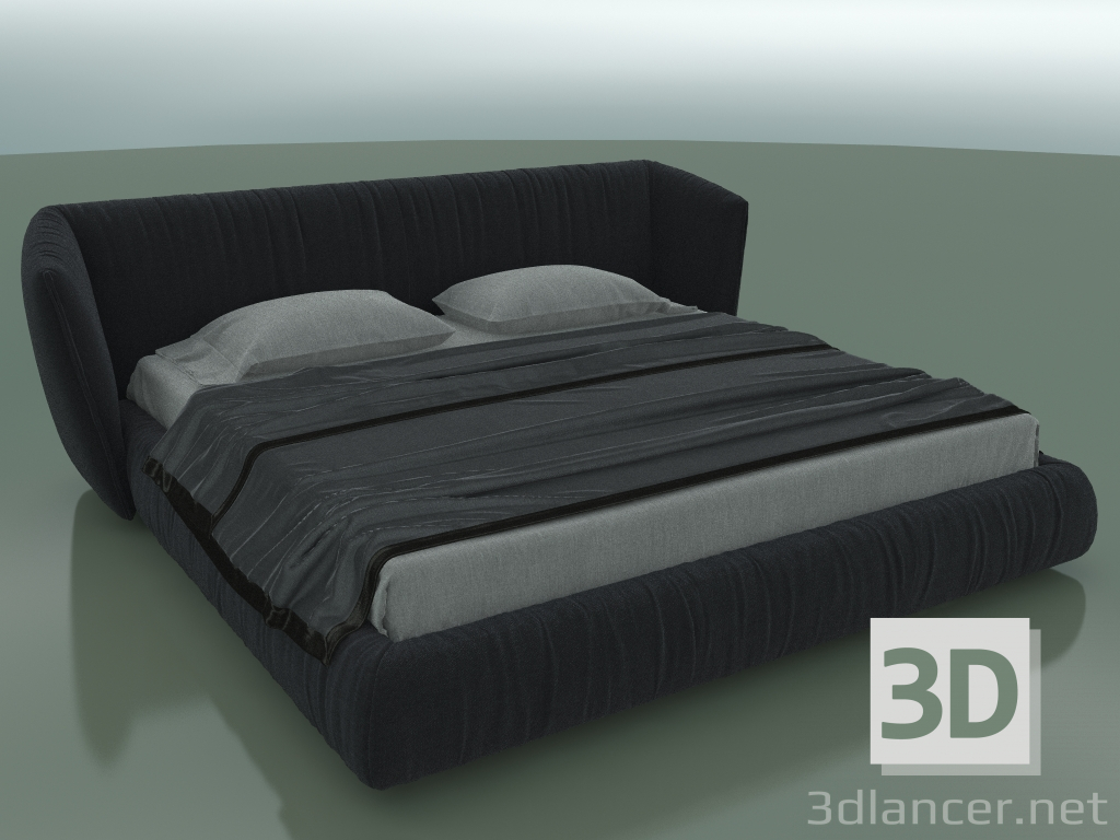 Modelo 3d Cama de casal Demasiada noite debaixo do colchão 2000 x 2000 (2600 x 2230 x 950, 260TN-223) - preview