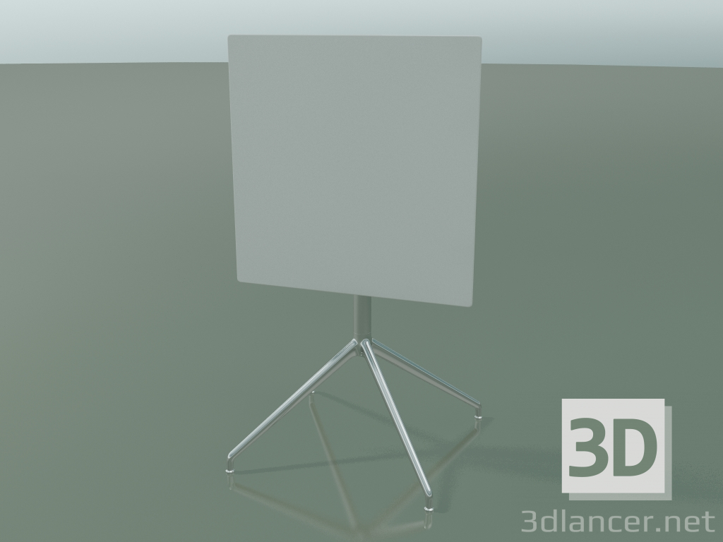 modèle 3D Table carrée 5740 (H 72,5 - 59x59 cm, pliée, Blanc, LU1) - preview