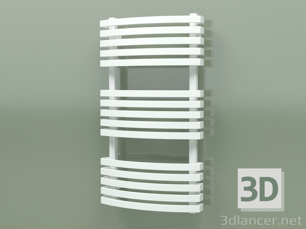 3d model Barra de toalla con calefacción Kioto (WGKIO087048-SX, 870x480 mm) - vista previa