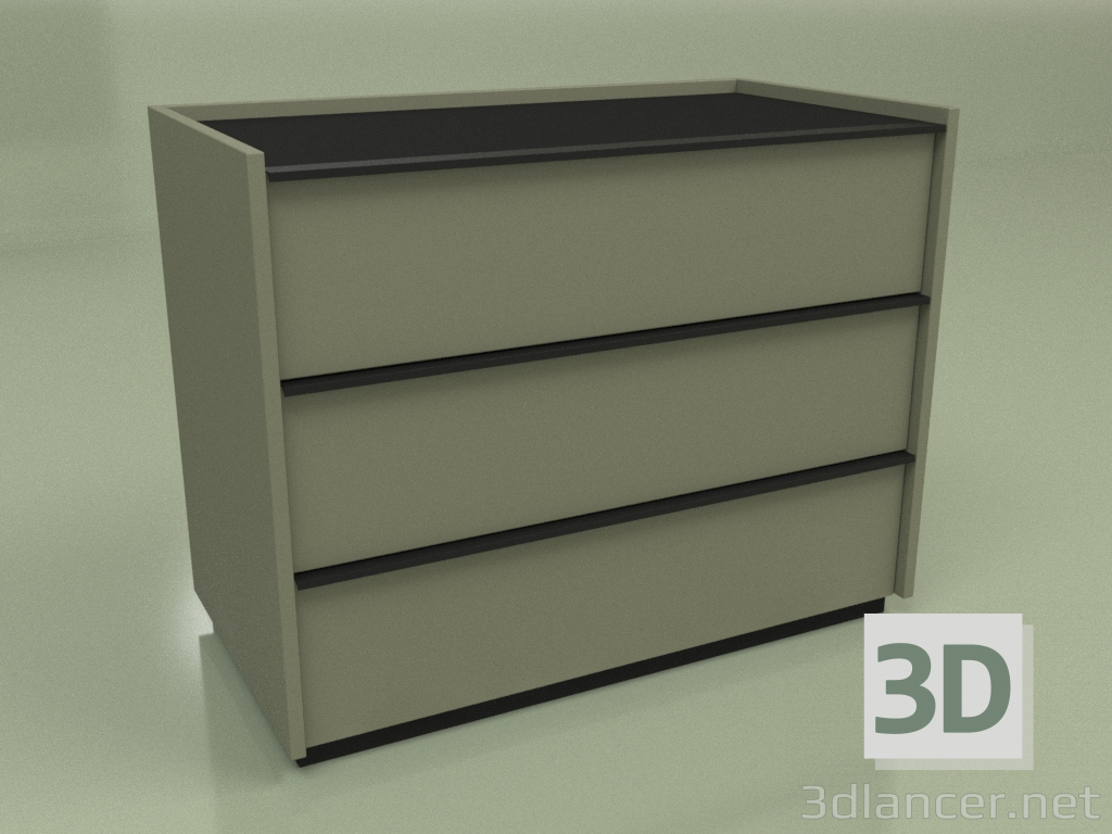 3d model Chest of drawers Verona 3 (2) - preview